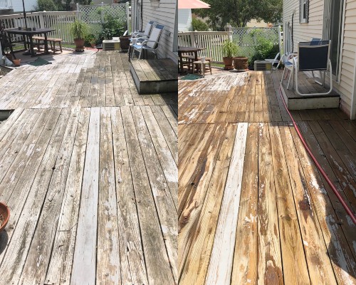 Deck cleaning
